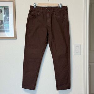 Bonobos Men’s Slim Taper 5-Pocket Pants in Chocolate Brown (size 32x27)